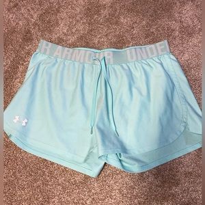 Light Blue Under Armour Play Up Shorts